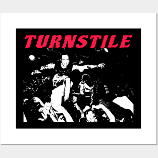 Turnstile black white Posters and Art